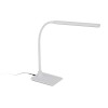 LAROA Stolní lampa, flexibilní rameno, husí krk, těleso plast, povrch bílá, difuzor plast opál, LED 4,5W, 550lm, neutrální 4000K, 230V, IP20, tř.2, 170x325x480mm, dotykový stmívač a vypínač náhled 1