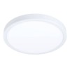 FUEVA-Z CONNECT-Z VÝPRODEJ Stropní svítidlo, kov nikl, difuzor plast, LED 17W, 2100lm, dálk ovl, nebo smart telefon Bluetooth, stmív, nast teplota CCT teplá 3000K-denní 6400K, Ra80, 230V IP44, d=210mm, h=28mm náhled 3
