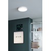 FUEVA-Z CONNECT-Z Stropní svítidlo, kov nikl, difuzor plast, LED 17W, 2100lm, dálk ovl, nebo smart telefon Bluetooth, stmív, nast teplota CCT teplá 3000K-denní 6400K, Ra80, 230V IP44, d=210mm, h=28mm náhled 7