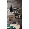 PRIDDY VÝPRODEJ Závěsné svítidlo, těleso kov, povrch černá mat, vnitřní bílá, pro žárovku 1x40W, E27, A60, 230V, IP20, zař.tř.1, stínítko d=155mm, závěsný kabel h=1100mm, lze zkrátit náhled 4