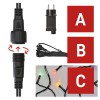 VR BASIC TR 100 LED barevný sv stále 10m IP44 VÝPRODEJ Spojovatelný vnitřní/venkovní vánoční řetěz, 100 LED barevný čmzž, svítí stále, svítící část l=10m, rozteč 0,1m, časovač 6h/18h, vč trafa, 230V/30V, max 800 LED, IP44, prodluž kabel černá 5m náhled 5