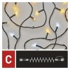 VR BASIC 100 LED řetěz bílá svítí stále IP44 VÝPRODEJ Spojovatelný vnitřní/venkovní vánoční řetěz, 100 LED 50x studená, 50x teplá, svítí stále, svítící část 10m, rozteč 0,1m, IP44, kabel černá, trafo SAMOSTATNĚ náhled 6