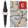 VT BASIC 100 LED, řetěz, bliká, IP44, 10m VÝPRODEJ Spojovatelný vnitřní/venkovní vánoční řetěz, 100 LED, 80 LED teplá svítí stále, 20 LED studená blikající, svítící část l=10m, rozteč 0,1m, IP44, kabel černá, trafo SAMOSTANĚ náhled 3