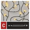 VT BASIC 100 LED, řetěz, bliká, IP44, 10m VÝPRODEJ Spojovatelný vnitřní/venkovní vánoční řetěz, 100 LED, 80 LED teplá svítí stále, 20 LED studená blikající, svítící část l=10m, rozteč 0,1m, IP44, kabel černá, trafo SAMOSTANĚ náhled 4