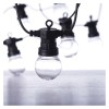Party řetez, 10x LED, IP44 Venkovní zahradní párty řetěz, 10x LED, svítí stále, vícebarevný, vč. Adaptéru 230V, IP44, rozměry l=500cm, přívodní kabel černá l=5m náhled 3