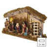 VB betlém, 6 LED, na baterie, 26x17cm Vánoční betlém, vnitřní, stále svítící, těleso plast, 6 LED, teplá 3000K, na baterii 2xAA, 1,5V, IP20, rozměr l=26,3cm, h=17cm náhled 2