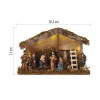 VB betlém, 6 LED, na baterie, 26x17cm Vánoční betlém, vnitřní, stále svítící, těleso plast, 6 LED, teplá 3000K, na baterii 2xAA, 1,5V, IP20, rozměr l=26,3cm, h=17cm náhled 3