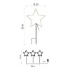VH hvězda do záhonu, 3x72 LED, IP44, 60cm Vánoční světelná hvězda do záhonu, venkovní/vnitřní, těleso kov, 3x72 LED, studená 3000K, vč. Adaptéru 230V, IP44, rozměry š= 31cm, h=60cm, přívodní kabel černá l=5m náhled 3