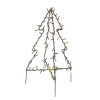 VS strom, 90 LED, svítí stále, IP44, 50x30cm Vánoční světelný strom, venkovní/vnitřní, těleso kov, 90 LED, teplá 3000K, vč. Adaptéru 230V, IP44, rozměry š= 30cm, h=50cm, přívodní kabel černá l=3m náhled 2