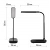 LABORE TL 12W CCT Stolní lampa, nastav. směr svícení, těleso plast, bílá, difuzor plast opál, LED 12W, 650lm, dotyk CCT přepín teplota teplá 3000K-6500K, dotyk stmívání, Ra80, 230V, IP20, rozměry 130x150mm, h=300mm. náhled 4