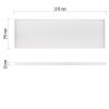 KPIL 36W 120x30 Stropní, podhledové, přisazené svítidlo, těleso hliník, povrch bílá, difuzor plast opál, LED panel 36W, neutrální 4000K, 4320lm, UGR<22, Ra80, 230V, IP20, 1195x295mm náhled 2
