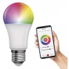 Smart Bulb 9W E27 A60 Smart TUYA Zigbee Světelný zdroj, žárovka, sklo a kov, LED 9W, 806lm, E27, A60, dálk ovl, nebo smart tel. TUYA, Zigbee, stmív., nast CCT, 2700K až 6500K, RGB, Ra80, 230V, životnost 20 000h, rozměry d=60mm, l=120mm náhled 3