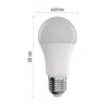 Smart Bulb 9W E27 A60 Smart TUYA Zigbee Světelný zdroj, žárovka, sklo a kov, LED 9W, 806lm, E27, A60, dálk ovl, nebo smart tel. TUYA, Zigbee, stmív., nast CCT, 2700K až 6500K, RGB, Ra80, 230V, životnost 20 000h, rozměry d=60mm, l=120mm náhled 4