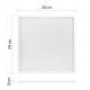 OWO 40W, 60x60, UGR<19 CRI Stropní, podhledové, přisazené svítidlo, těleso hliník, povrch bílá, difuzor plast opál, LED panel 40W, 3700lm, neutrální 4000K, UGR<19, CRI>95, Ra80, 230V, IP20, 595x595mm, horní montáž náhled 2
