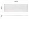 OWO 40W, 120x30, UGR<19 CRI Stropní, podhledové, přisazené svítidlo, těleso hliník, povrch bílá, difuzor plast opál, LED panel 40W, 4000lm, neutrální 4000K, UGR<19, CRI>95, Ra80, 230V, IP20, 1195x295mm náhled 2