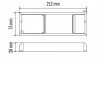 ORSUN nouzový model, 6W, IP20 Nouzový modul pro svítidla s externím napájecím zdrojem, LED panely, těleso plast, 10-50V DC, záloha 1h, 6W, typ baterie LiFePo4, 230V, IP20, rozměry 212x73x28mm náhled 2