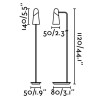 HUTA STANDT LED 1x4W Stojací lampa, nast směr svícení, základna kov, těleso kov, povrch lak černá mat, difuzor plast mat, LED 1x4W, teplá 3000K, 400lm, 230V, IP20, tř.2. rozměry základna 50x80mm h=1120mm náhled 5