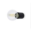BULBO 1x20W, E27 Stropní svítidlo, základna hliník barva čená, pro žárovku 1x20W, E27, 230V, IP20, rozměry: d=60mm, l=70mm náhled 3