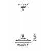 FICUS HL 1x15W, E27 Závěsné svítidlo, těleso kov, povrch zelená lesk, pro žárovku 1x15W, E27, 230V, IP20, tř.1, rozměry d=345mm, h=149mm, vč závěs kabelu l=1400mm, lze zkrátit. náhled 3