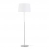 NIRTAM FLOOR Stojací lampa, těleso kov, povrch nikl matný, stínítko textil bílý, pro žárovku 1x20W E27 A60, 230V, IP20, tř.2, rozměry d=450mm, h=1510mm, přív kabel 2m, s vypínačem náhled 1