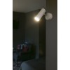 DIKTE přisazené LED 4W NEDODÁVÁ SE!Nástěnné bodové svítidlo, nastavitelný směr svícení, těleso hliník, kov a plast PMMA, povrch černá, LED 4W teplá 3000K, 350lm/cca 20W žár.,Ra80 , 230V, IP20, tř.2, rozměry d=40mm, 102x100m náhled 4