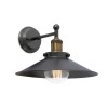 ARTUS VÝPRODEJ Nástěnné svítidlo, základna kov, povrch zašlá zlatá+černá imitace opotřebení, pro žárovku 1x40W, E27 A60, 230V, IP20, tř.1, rozměry d=300mm náhled 1