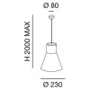 JANSU 1x Závěsné svítidlo, těleso kov, povrch chrom. stínítko sklo opál, pro žárovku 1x60W, E27, A60, 230V, IP20, tř.2, d=230mm, h=max.2000mm náhled 5