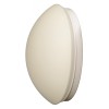 SAHIB 1x60W E27 HF senzor Stropní přisazené svítidlo, HF senzorem pohybu, dosah až 8m, záběr 150°/360°, těleso plast bílá, difuzor sklo opál, pro žárovku 1x60W, E27, 230V, IP44, tř.1, rozměry d=280mm, h=100mm. náhled 4