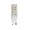 LED žárovka 4W G9 400lm 4000K dim VÝPRODEJ Světelný zdroj LED žárovka, materiál plast, povrch bílá mat, plast čirý, LED 4W, G9, 400lm, neutrální 4000K, stmívatelná TRIAC, Ra80, 230V, střední životnost 25.000h, rozměry d=17mm, l=54m náhled 1