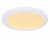 CLAUST R 6W, CCT Stropní svítidlo, těleso plast, povrch bílá, difuzor plast opál, LED 6W, 400lm, CCT přepín teplota teplá 3000K, neutrální 4000K, denní 6500K, IP20, rozměry d=125mm, h=18mm. náhled 6