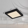 CLAUST SQ 12W Stropní přisazené svítidlo, těleso plast bílá, difuzor plast opál, LED 12W, CCT přepín teplota teplá 3000K, neutrální 4000K, denní 6500K, 1050lm, IP20, rozměry 167x167x17mm. náhled 3