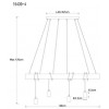 COBURG Závěsné svítidlo, kabely s objímkou, základna kov, povrch černý, objímka dřevo, pro žárovku 4x60W, E27, 230V, IP20, rozměry 900x70mm, vč závěs kabelů s textilním béžovým úpletem h=1200mm, lze zkrátit. náhled 2