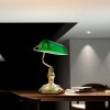 SERPULA 1x60W E27 Stolní lampa, základna kov, povrch mosaz, kryt sklo zelená, pro žárovku 1x60W, E27, 230V, IP20, tř.1, rozměry 260x190x360mm, vč vypínače náhled 5