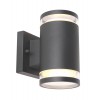 CALIO 2xGX53 Nástěnné venkovní svítidlo, těleso hliník, povrch tmavá šedá antracit mat, detail sklo čiré, pro LED 2xGX53, 230V, do koupelny IP44, tř.1, rozměry 100x165x130mm náhled 1