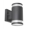 CALIO 2xGX53 Nástěnné venkovní svítidlo, těleso hliník, povrch tmavá šedá antracit mat, detail sklo čiré, pro LED 2xGX53, 230V, do koupelny IP44, tř.1, rozměry 100x165x130mm náhled 3