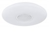 POMA LED 24W, CCT, RGB Stropní svítidlo, těleso kov, povrch bílá mat, kroužek chrom, dif plast opál a sklo křišťál, LED 24W, 2500lm, CCT nastav teplota teplá 3000K-denní 6500K pomocí ovl, RGB, stmív. rozměry d=410mm, h=70mm náhled 1