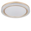 AROUND 20W, CCT, RGB Stropní svítidlo, těleso kov bílá a plastové kroužky, dif plast s křišťálovým efektem, LED 20W, CCT nastav teplota teplá 2700K-denní 6500K pomocí ovl, 2280lm, RGB, stmív. spínačem, d=505mm, h=75mm. náhled 1
