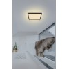 IMIG SQ 24W, IP44 Stropní svítidlo, rámeček černá, difuzor plast opál, LED 24W, 2700lm, teplá 3000K, Ra80, stmívatelné STEP vyp/zap vypínačem 100% 50% 10%, 230V, do koupelny IP44, 420x420x25mm, svítí nahoru/dolů náhled 13