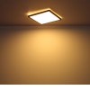 IMIG SQ 24W, IP44 Stropní svítidlo, rámeček černá, difuzor plast opál, LED 24W, 2700lm, teplá 3000K, Ra80, stmívatelné STEP vyp/zap vypínačem 100% 50% 10%, 230V, do koupelny IP44, 420x420x25mm, svítí nahoru/dolů náhled 14