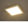 LEMURDA LED 30W VÝPRODEJ Stropní, přisazené svítidlo, těleso hliník, povrch bílá, difuzor akryl opál, LED 30W, 2400lm, teplá 3000K, 230V, IP20, tř.2, rozměry 450x450x50mm náhled 8