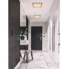 DANIELIS Stropní svítidlo, kov, bílá, rámeček černá difuzor plast LED 12W, 800lm, teplá 3000K, Ra80, 230V, IP20, 300x300x60mm náhled 8