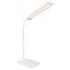 DIEMMEL Stolní kancelářská lampa, těleso plast bílá, difuzor plast opál, LED 4W, 300lm, CCT přepín teplota teplá 3000K, neutrální 4000K, denní 6000K, stmívatelné , 230V, IP20, rozměry 430x130mm, h=690mm. náhled 1