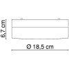 REKA 24 IP44 do koupelny Stropní svítidlo, základna kov, povrch nikl mat, difuzor sklo satinované mat, pro žárovku 2x40W, E27, 230V, do koupelny IP44, tř.1, d=240mm, h=65mm náhled 5