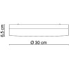 REKA 2x40W, E27, IP44 Stropní svítidlo, základna kov, povrch černá mat, difuzor sklo opál, pro žárovku 2x40W, E27, 230V, do koupelny IP44, tř.1, rozměry d=240mm, h=65mm. náhled 8