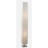 RUDER F1 Stojací lampa, základna kov, povrch chrom, stínítko bílé, plisované, pro žárovku 2x40W, E27, 230V, IP20, zař.tř.2, 140x140mm, h=1190mm, s vypínačem náhled 1