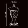 BERENIKA P NEDODÁVÁ SE!Sloupkové svítidlo,základna hliník černo-hnědý, stínítko plast,1x60W,E27,230V,IP44,185x375mm náhled 2
