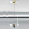 TING 1 VÝPRODEJ Závěsný kabel s objímkou, plast transparentní, pro žárovku 1x60W, E27, 230V, rozměry d = 70mm, l=1000mm, POUZE závěs BEZ stínítka náhled 1