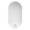 DICHODON LED 14W IP54 OVÁL + senzor PIR Nástěnné venkovní svítidlo, senzor PIR, dosah 1-10m, záběr 90°, doba 10s-5min, materiál PC, povrch černá, difuzor PC opál, LED 14W, 1000lm, neutrální 4000K, 230V, IP54, IK08, tř.2, 119x212x61 náhled 2