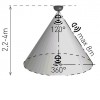 PIR 360°/120° 1000W, IP20 Stropní přisazený senzor pohybu pro osvětlení, bílý, úhel záběru 360°/120°, dosah až 8m, 10s-15min, 3-2000lx, max.1000W, 230V, IP20, d=110mm, h=27mm náhled 6