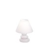 ORIS 1x40W E14 VÝPRODEJ Stolní dekorativní lampa, těleso keramické, povrch smalt bílá, stínítko PVC potaženo textilní látkou bílá, pro žárovku 1x40W, E14, 230V, IP20, tř.2, rozměry d=20 náhled 1